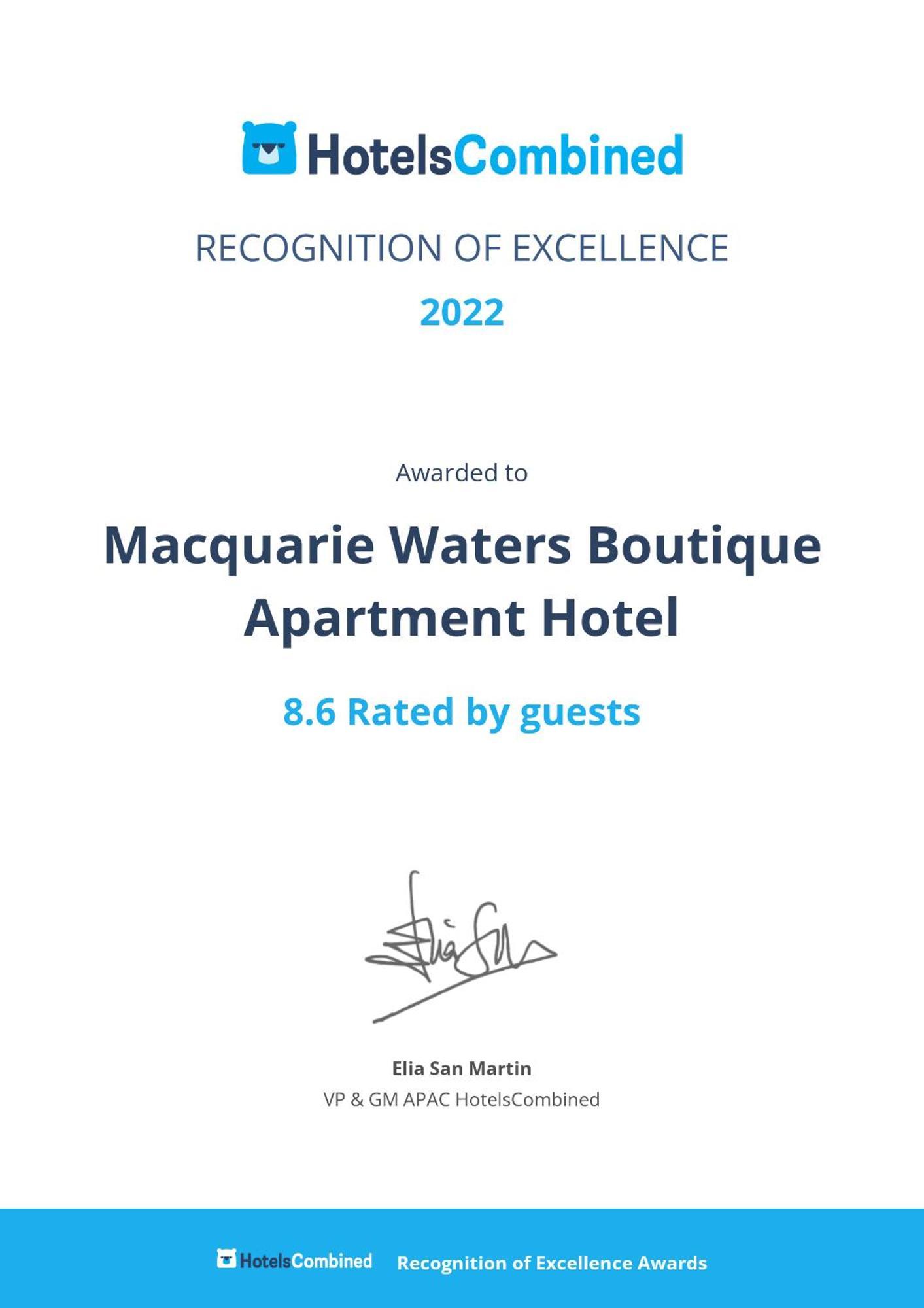 Macquarie Waters Boutique Apartment Hotel Port Macquarie Exterior foto